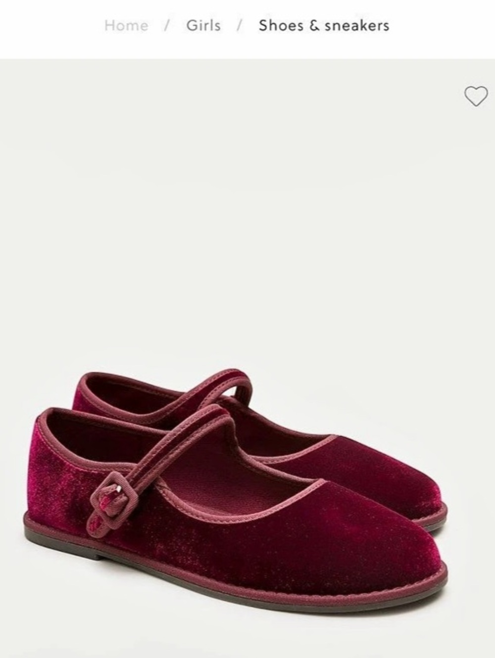 J. Crew Girls' Mary Jane ballet flats in velvet